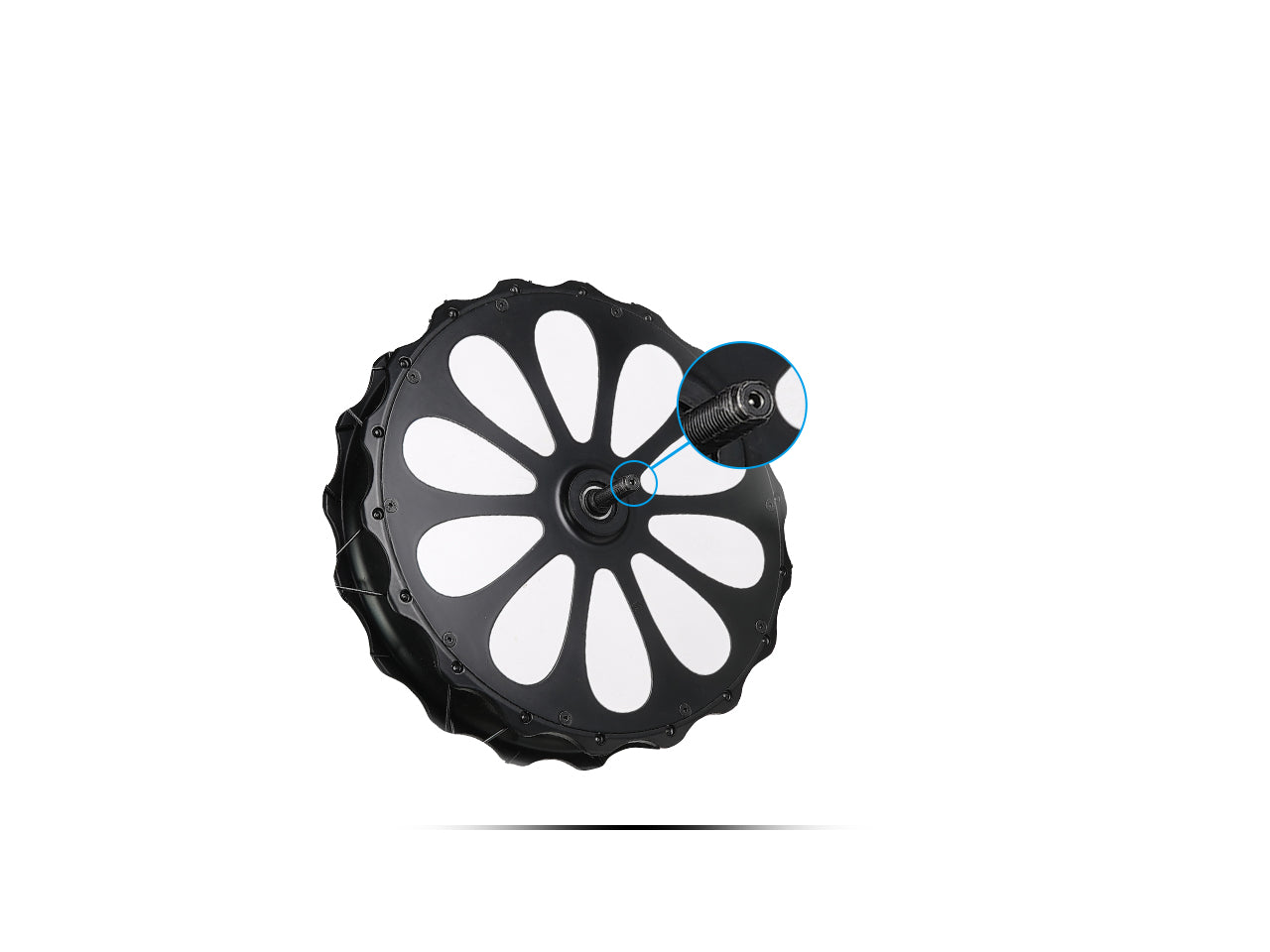 Imagen del puerto de carga del Kit de Conversión de Bicicleta Eléctrica Serie KX de LVBU