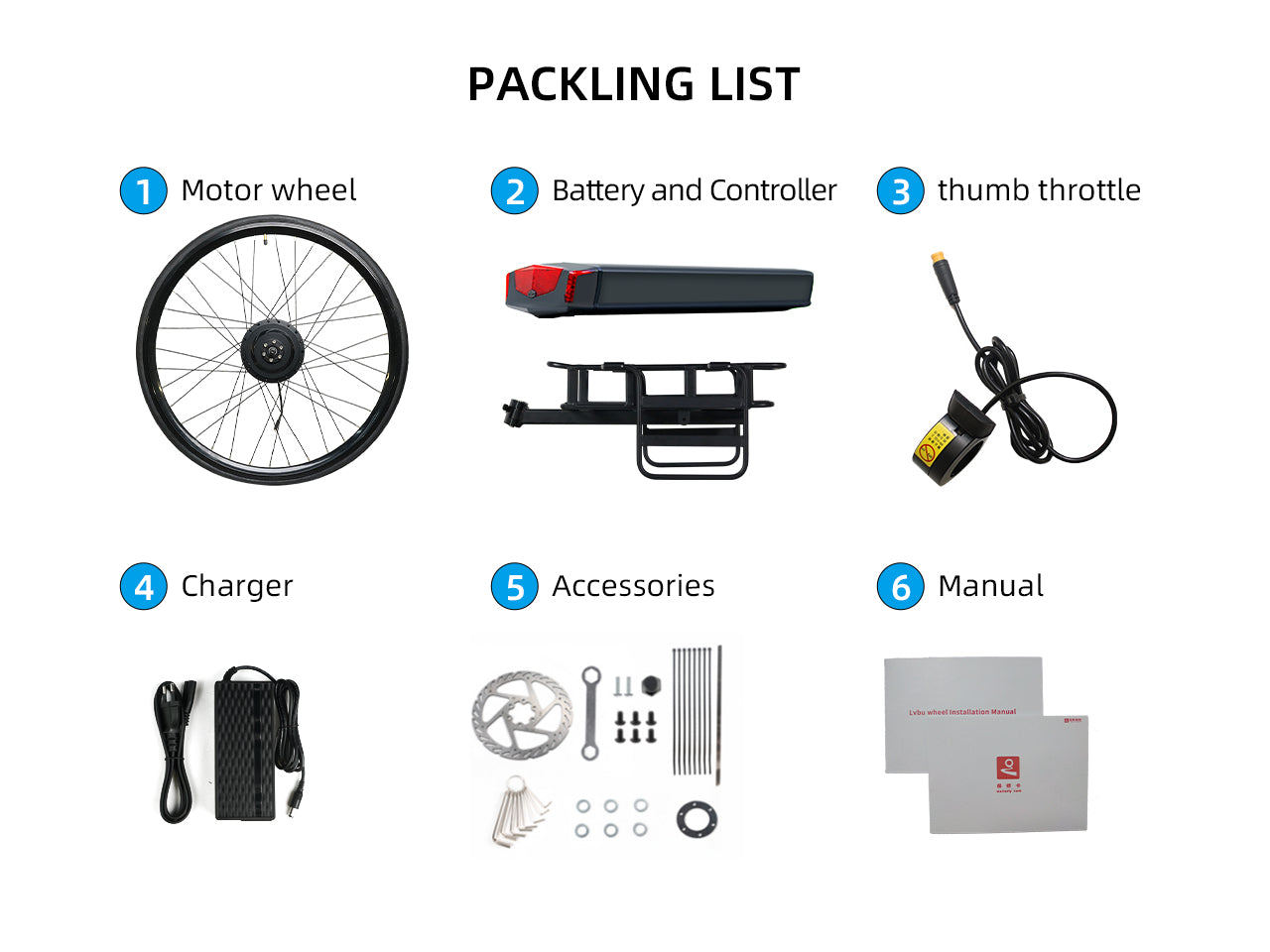 Kit de conversión de bicicleta eléctrica Serie BZ
