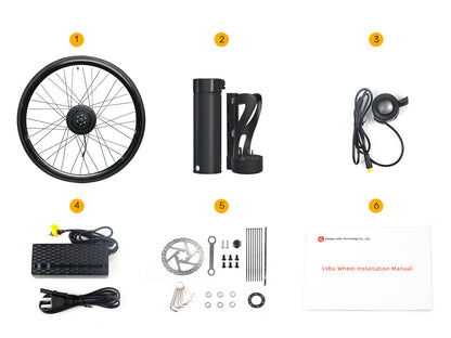 Kit de conversión de bicicleta eléctrica Serie KN